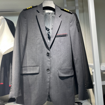 A full set of pilot uniforms in pure gray (4)