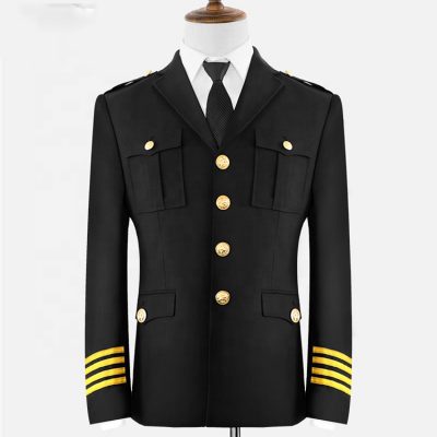 Airline custom decorated pilot uniforms (6)