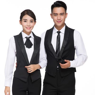 Black and white classic hospitality uniform (5)
