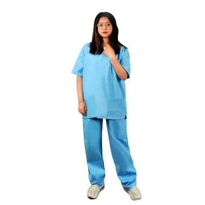 Blue men’s and women’s hospital uniforms (3)