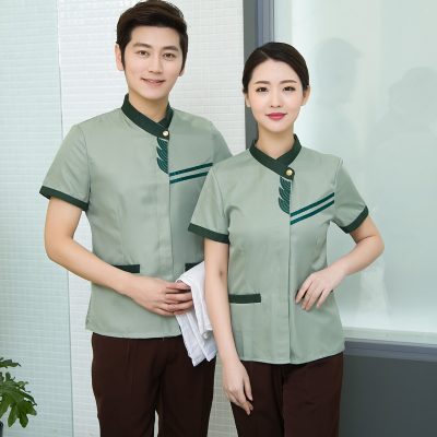 Classic and elegant hotel cleaner uniform (1)