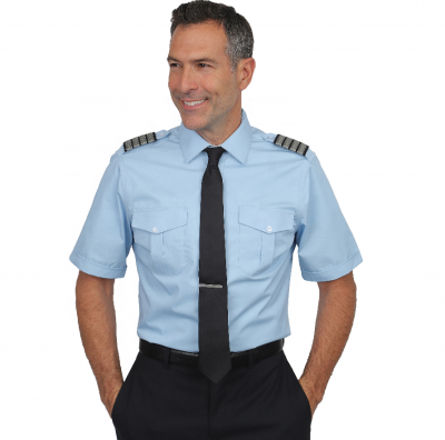 Classic blue handsome airline pilot uniform (5)