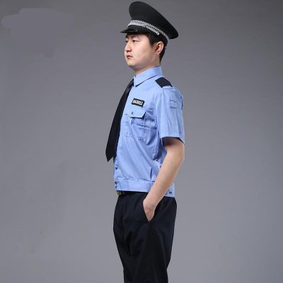 Classic design blue police summer uniform (3)