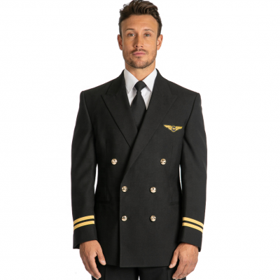 Classic design double-breasted pilot uniform (4)