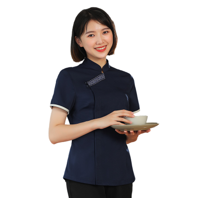 Classical dark ladies restaurant uniform (4)