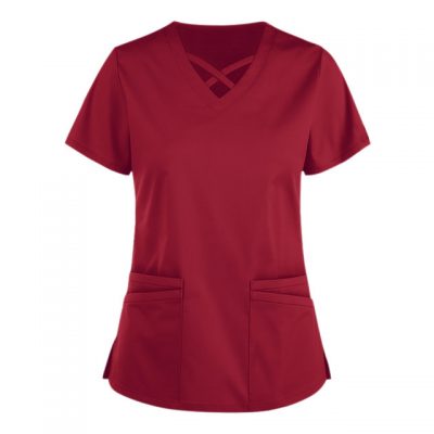 Custom color soft hospital uniform (4)