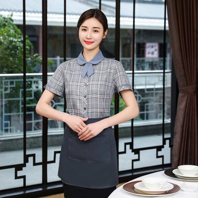 Customized special lattice restaurant uniforms (6)