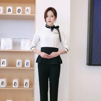 Female hotel receptionist hotel receptionist uniform (3)