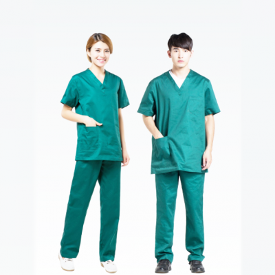 Green medical hospital work uniform (4)