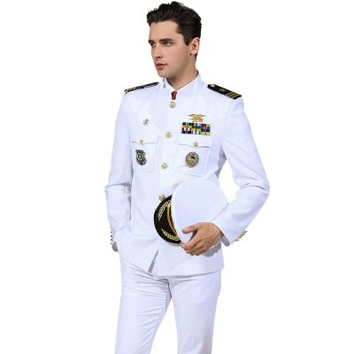 Handsome design male captain pilot suit (3)