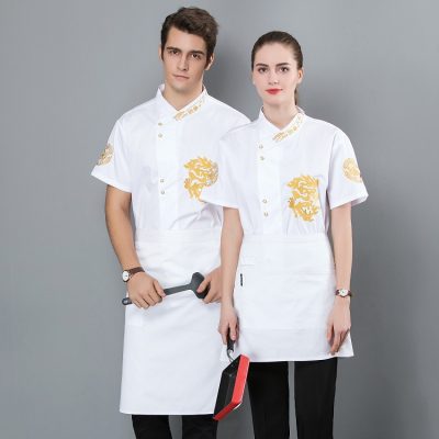 High quality embroidery craft chef uniform (4)
