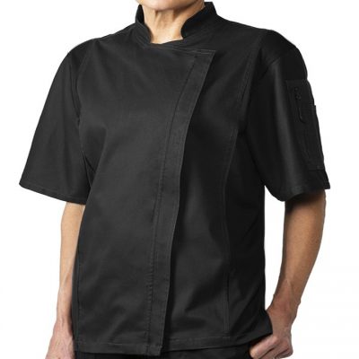 Hot sale black polyester hospitality uniform (2)