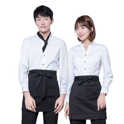 Hot sale white breathable chef uniform (2)