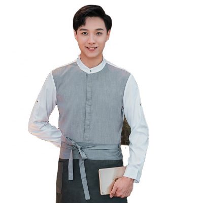 Off-white custom wholesale catering uniforms (5)