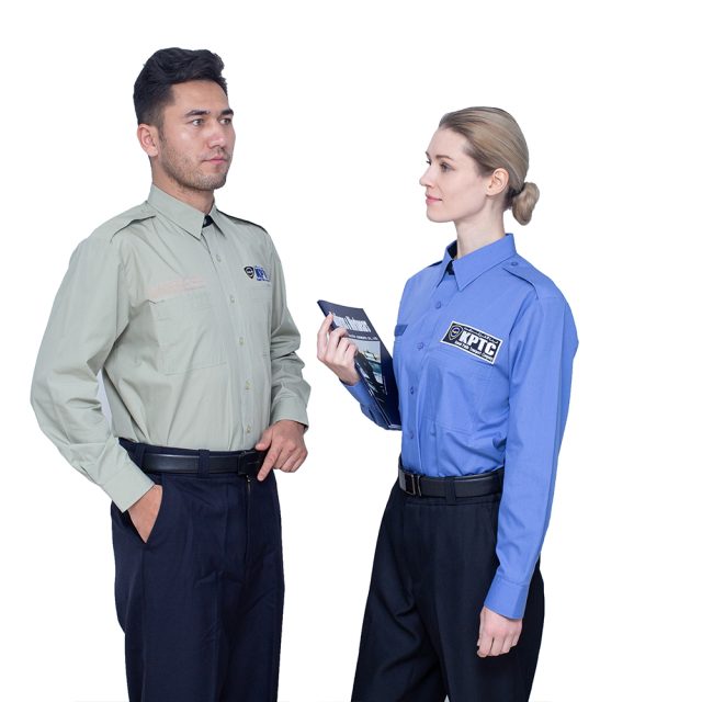 Office slim unisex police uniform (2)