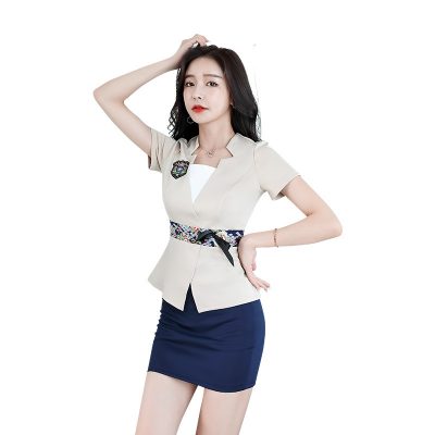 Pretty female hospitality uniform skirt (4)