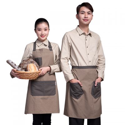 Pure cotton bakery restaurant uniform (4)