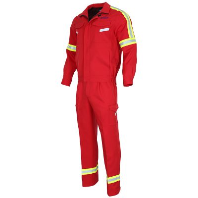 Red warning safety industrial uniform (5)
