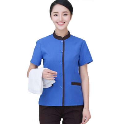 Summer hotel room attendant cleaners uniform (6)