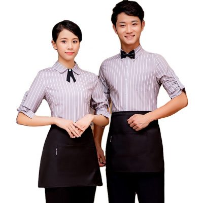 Teahouse restaurant working catering uniform (4)