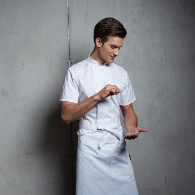Wholesale summer white hotel uniform (4)
