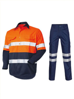 vis reflective security work jacket