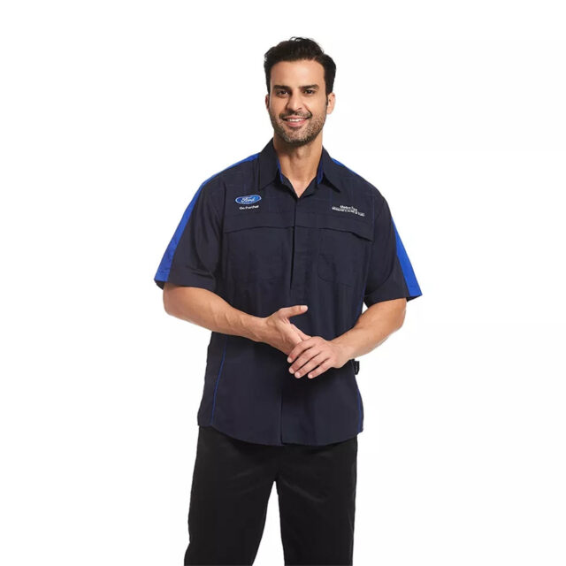 Custom Auto Factory Mechanic Workwear Shirt for Industry Staff (6) Factory Mechanic Workwear Shirt Manufacturer