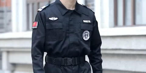 Custom Black Security Guard Uniform Shirts with Mesh & Cotton (1) Mesh Cotton Security Guard Uniform