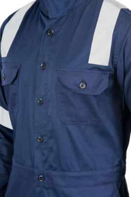 vis reflective industrial coveralls