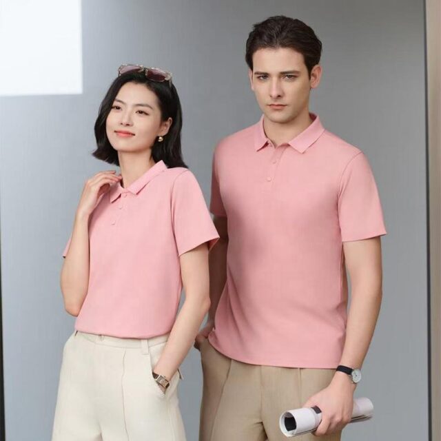 Customized Corporate Logo Embroidered Men’s Golf Polo Shirt (2) Men’s Golf Polo Work Uniform Supplier