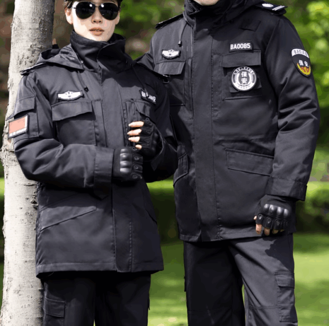 High-Quality Tactical Winter Security Guard Work Coat (2) Tactical Winter Security Guard Workwear Coat