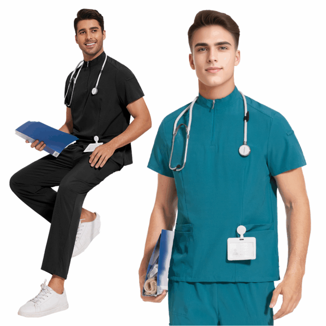Professional Unisex Medical Scrub Uniforms for Hospitals (1) Medical Scrub Uniform Manufacturer