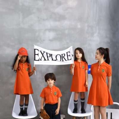 factory kids white orange sportswear sets

Title: Factory Direct Kids School Uniform Sportswear Sets