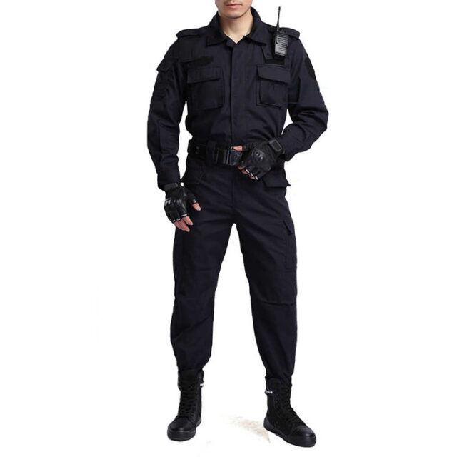Unisex Customized Security Guard Uniforms Short Sleeve Suits (6) Security Guard Uniform Supplier