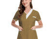 neck medical scrub tops unifor