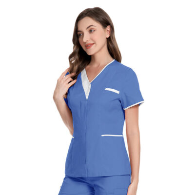 neck medical scrub tops unifor