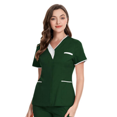 neck medical scrub tops unifor